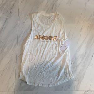 Spiritual Gangster woman’s white large tank